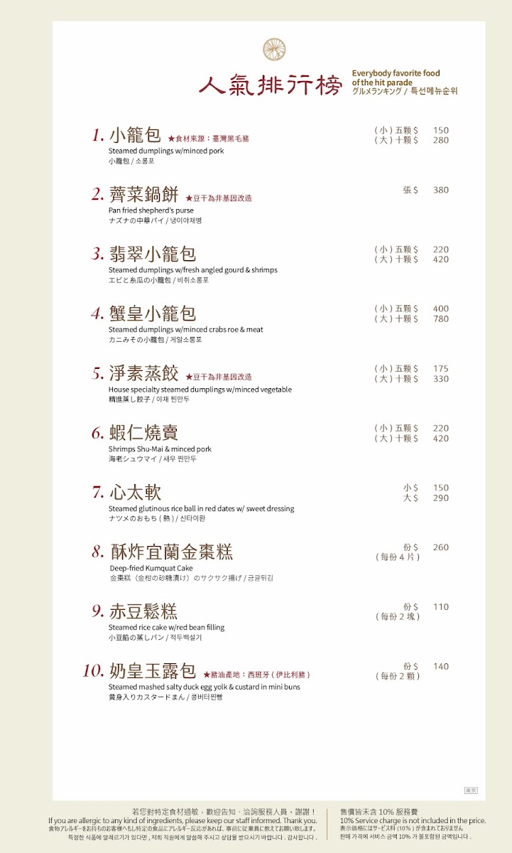 Menu Dian Shui Lou (Nanjing Branch)-6